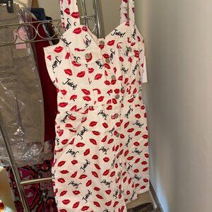 Juicy Couture Juicy Kiss Mini Sheath Dress Size Large NWT